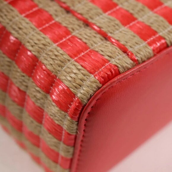 CHANEL Chain Shoulder Bag Straw Beige Gold CC Auth 120168AM - Picture 3 of 16